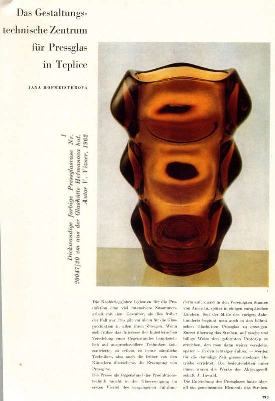 * MAGNIFICENT VASE/SCULPTURAL OBJECT BY FRANTISEK VIZNER (1936-2011): A UNIQUE COLLECTOR'S ITEM