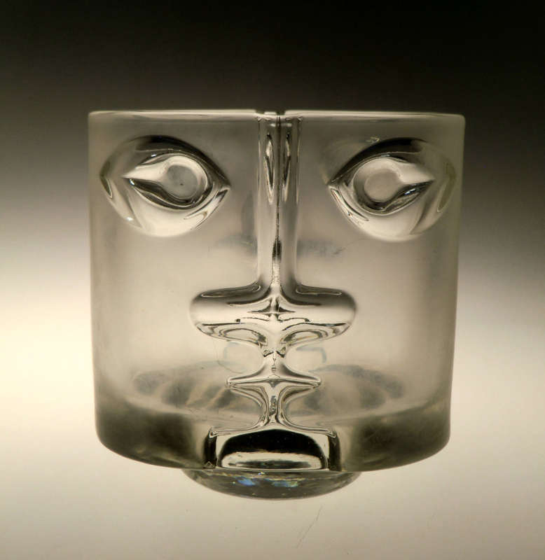 ICONIC COLLECTOR`S ITEM: CZECH ART GLASS: `MATURA`S HEAD` 1972 DESIGNED BY ALFRED MATURA (1921-1979)