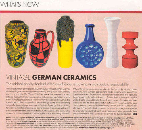 SENSATIONAL & HIGHLY COLLECTABLE RETRO `FAT LAVA` GERMAN ART POTTERY / ART CERAMICS FROM THE 1970s