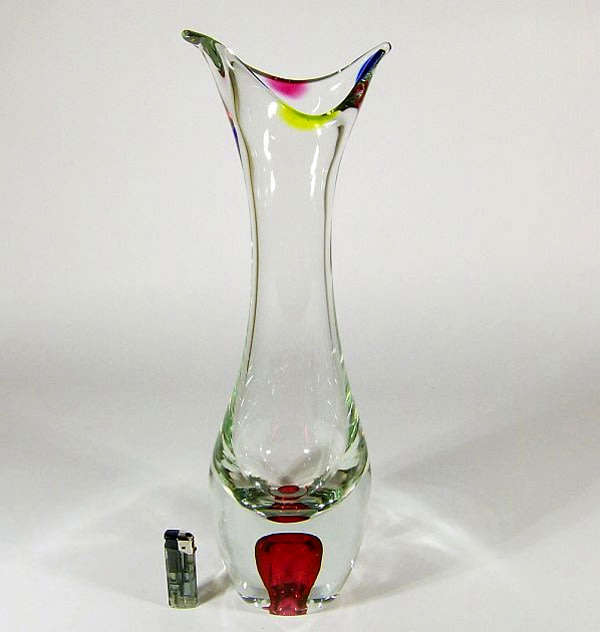 Extra-Large. Elegance, Simplicity. Dazzling, Magnificent Vase: Paul Kedelf (attr ca 1960)