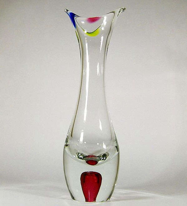 Extra-Large. Elegance, Simplicity. Dazzling, Magnificent Vase: Paul Kedelf (attr ca 1960)
