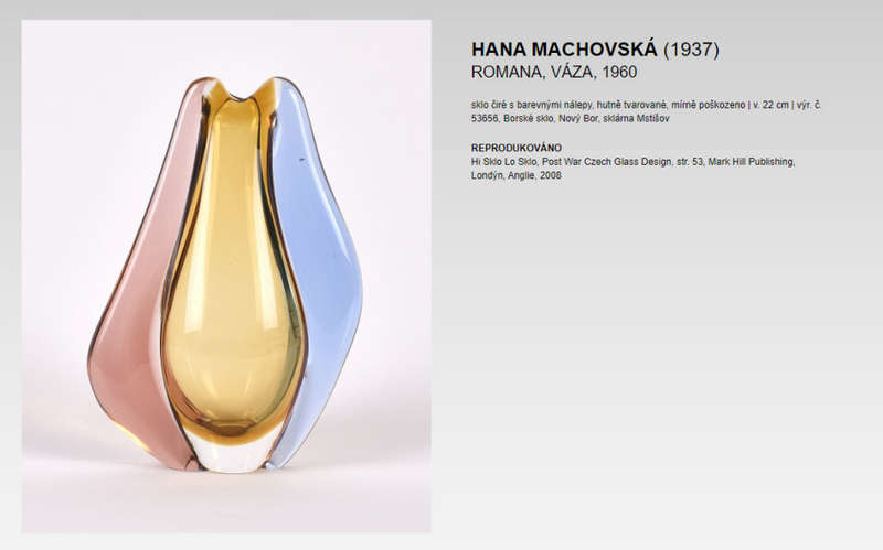 XXL FAMOUS, MAGNIFICENT ICON OF CZECH ART GLASS, ELEGANT VASE DESIGNED BY HANA MACHOVSKA FOR MSTISOV