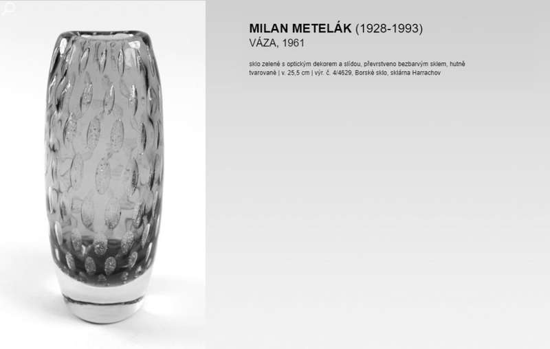 A BEAUTIFUL & RARE FIND: AMBER VASE, DESIGNED BY MILAN METELAK FOR HARRACHOV GLASS