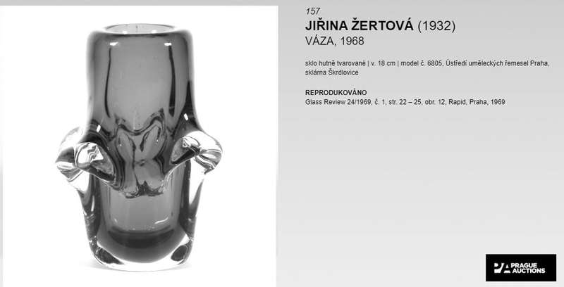 RARE & DAZZLINGLY BEAUTIFUL CZECH ART GLASS VASE DESIGNED IN 1968 BY JIRINA ZERTOVA