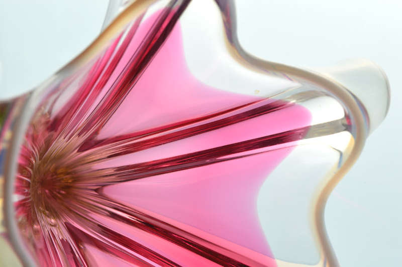 HUGE XXXL CZECH ART GLASS CHRIBSKA SCULPTURAL VASE DESIGNED BY PROF JOSEF HOSPODKA IN THE MID 1970s