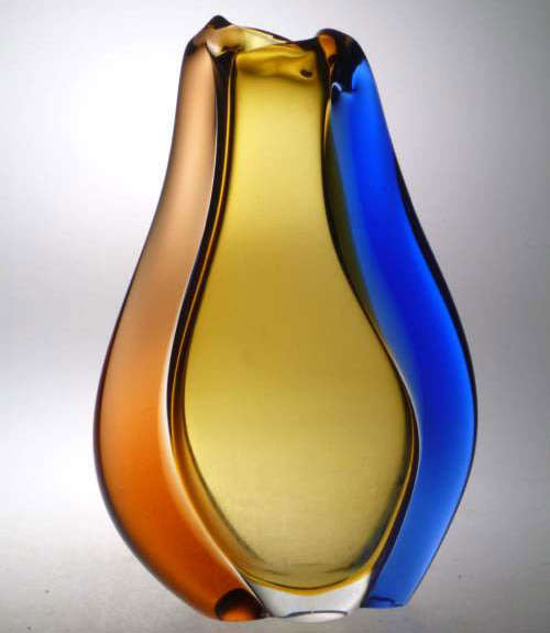 * AN ICON OF CZECH ART GLASS, A MOST ELEGANT VASE DESIGNED BY HANA MACHOVSKA FOR MSTISOV IN 1960