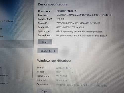 Dell Latitude E5440 Intel Core i7-4600U 12GB RAM 256GB Samsung Evo SSD
