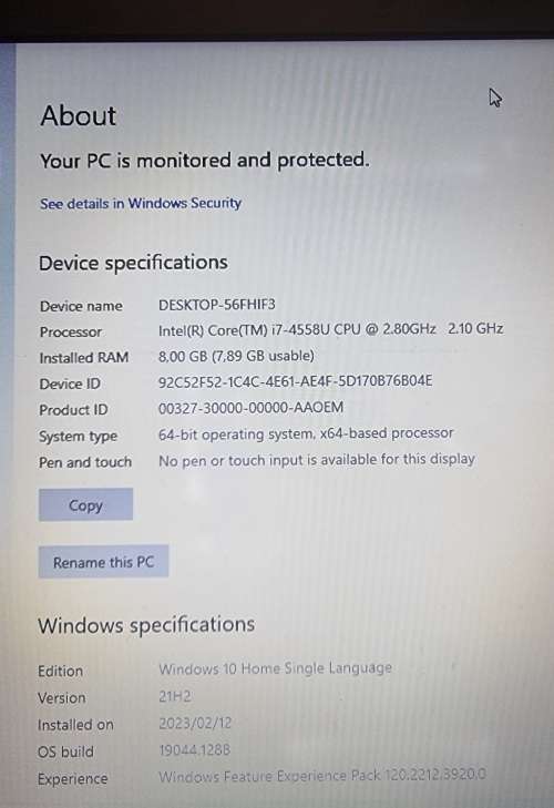 Lenovo G50 i7-4558U 8Gb RAM 512GB SSD 2GB AMD Radeon HD 8500 GPU