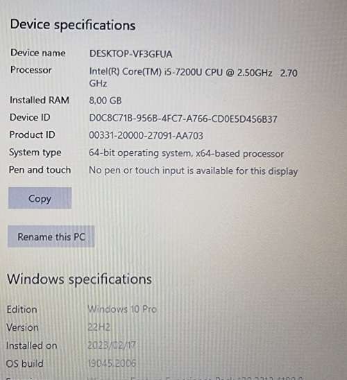 Lenovo ThinkPad L480 i5-7200U 8GB RAM 256 SSD with 4G Sim slot