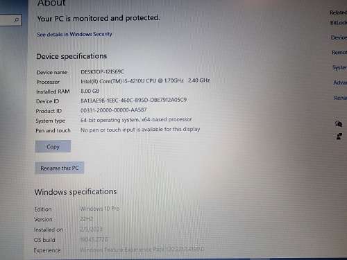 Dell Latitude E5540 i5-4210U 8GB RAM 256GB SSD