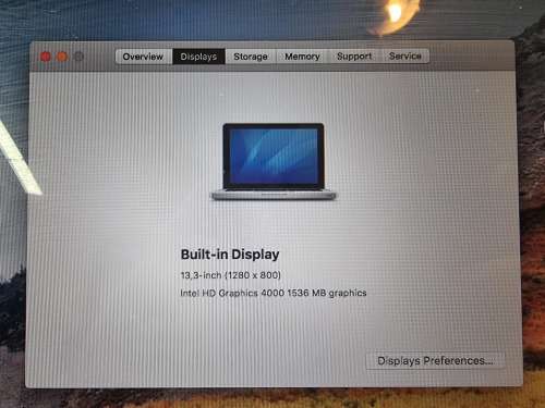 Macbook Pro 13 inch Mid 2012 10GB RAM 256GB SSD