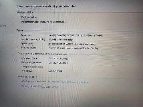 Dell Inspiron 15 i5-7200U 16GB RAM 512GB SSD