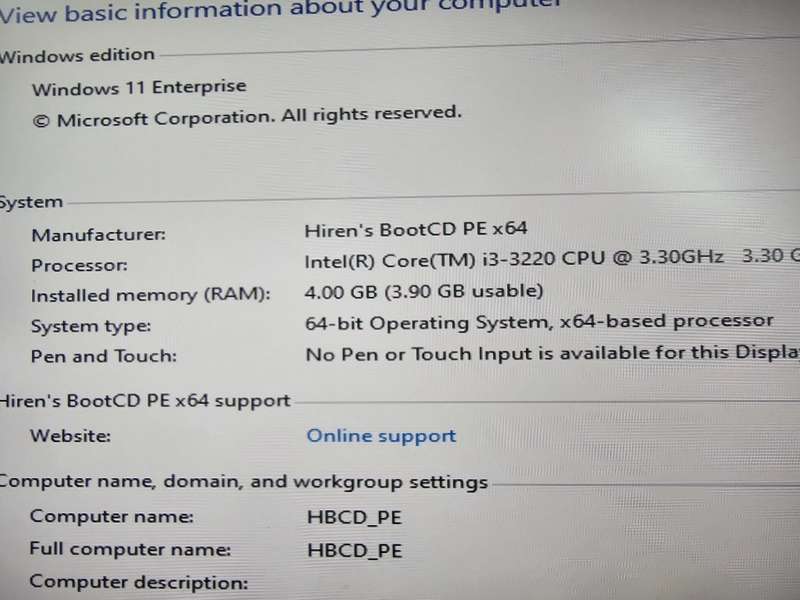 Gigabyte Desktop i3-3320 4Gb 500Gb HDD