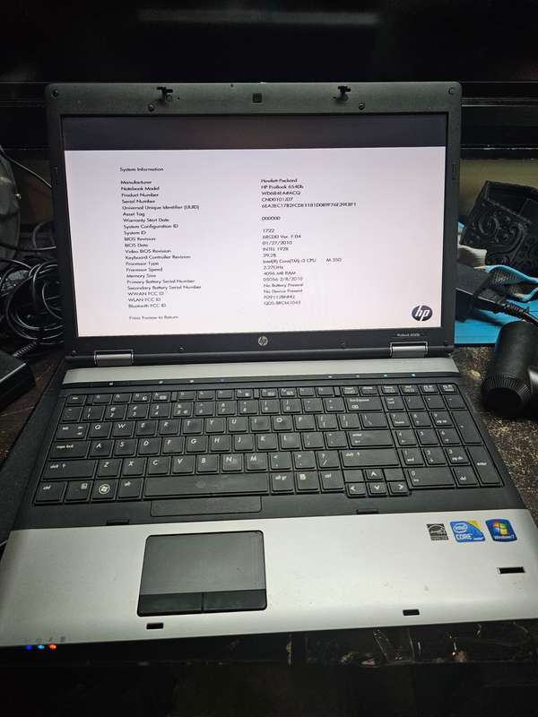 2 x HP Probook 6540b i3-m350 4GB RAM 512GB HDD