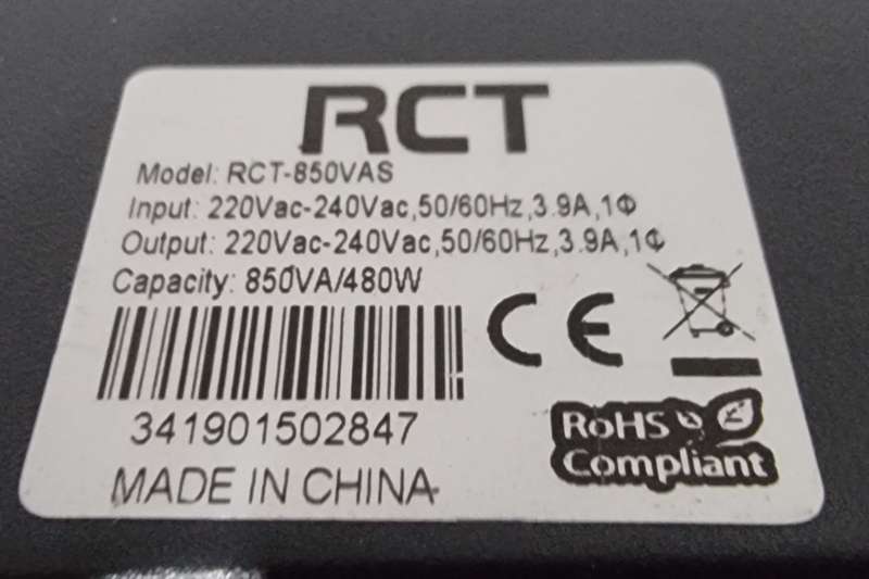 RCT 850VA UPS - !needs new batteries!