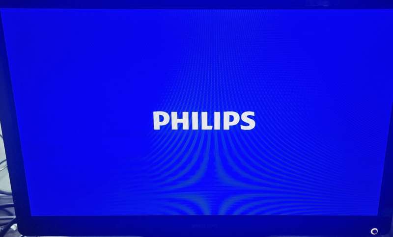 Philips 18.5 inch LED monitor - badly scratched - no stand but has Vesa mount