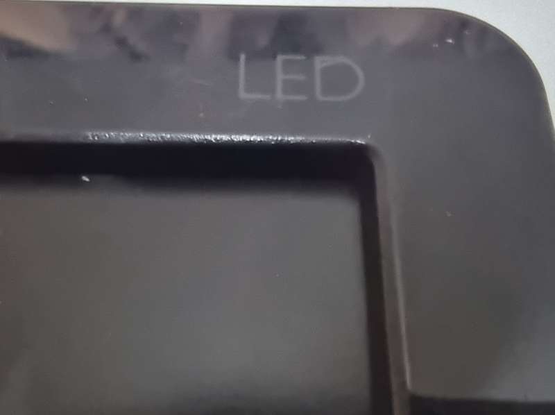 Philips 18.5 inch LED monitor - badly scratched - no stand but has Vesa mount