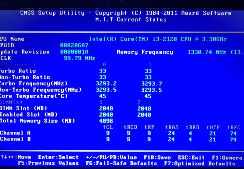 Gigabyte Desktop i3-2120 4Gb 500GB HDD