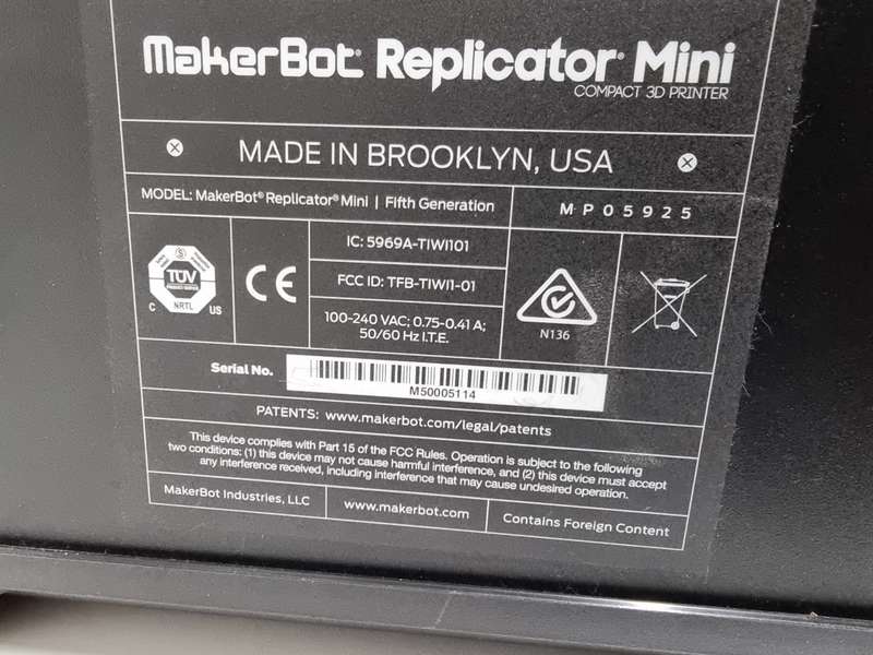 3D Printer - Makerbot: Replicator Mini 5th Gen !Spares or Repairs!