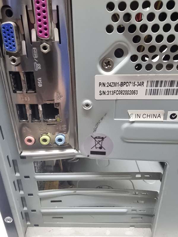 Gigabyte Desktop i3-3320 6Gb 1Tb HDD !no side panel!