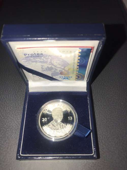 2013 - Silver - PROOF - Life of a legend - Mandela - R1 - Protea Series