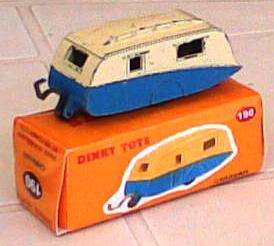 CARAVAN DINKY 190 1/43 SCALE WITH REPRO BOX