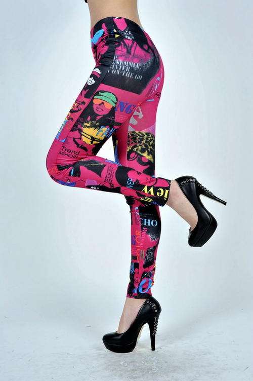 Leggings - Womens Fashion Legging / clubwear leggings - One Size (small)