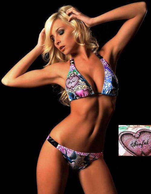 Hugs You Sexy Rose Bikini Swimwear Set - Small defects check description - Medium