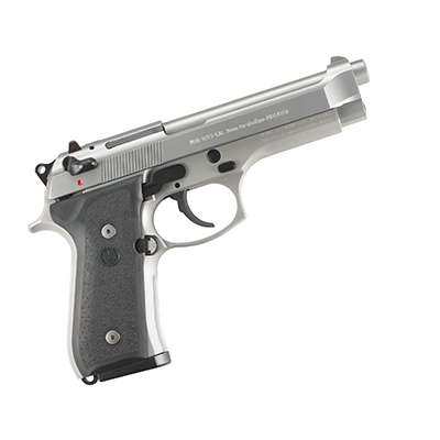 (100 FREE BB's) KWC m92 Berreta Airsoft Spring Pistol - SILVER (No CO2 Required)