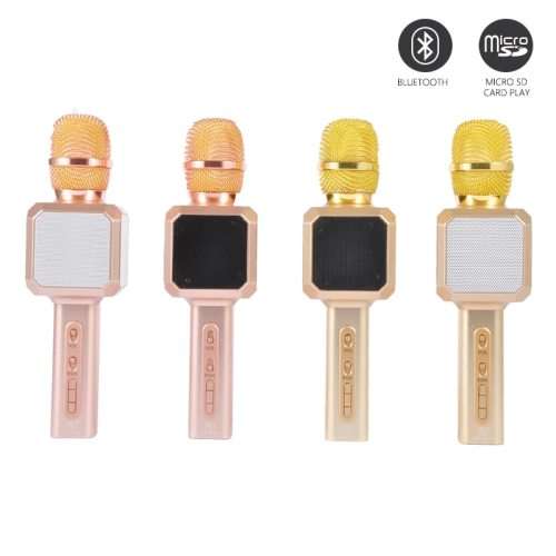 SU YOSO MAGIC KARAOKE wireless bluetooth microphone with speaker - GOLD