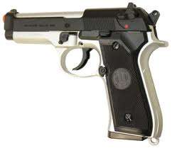 HOPUP AIRSOFT BB GUN M92F BERETTA BB GUN SILVER AND BLACK