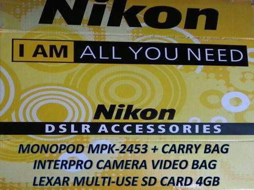 Nikon DSLR Accessory Bundle Monopod Bag Memory Card Brand New Christmas Special
