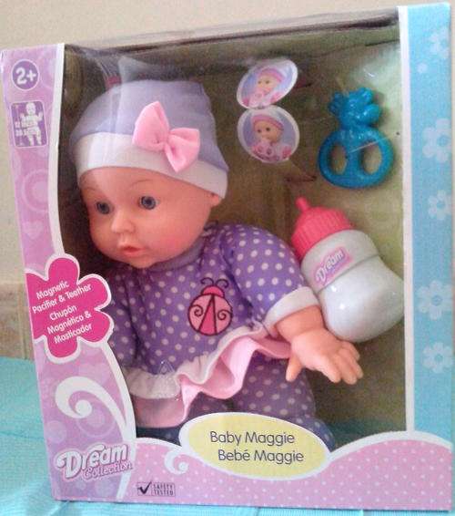 Baby Maggie dream collection Doll with Magnetic Pacifier & Teether