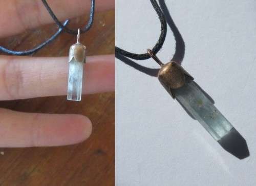Raw Aquamarine crystal. natural. #aquamarine #pendant #rawaquamarine 2.5cm long (excl loop)