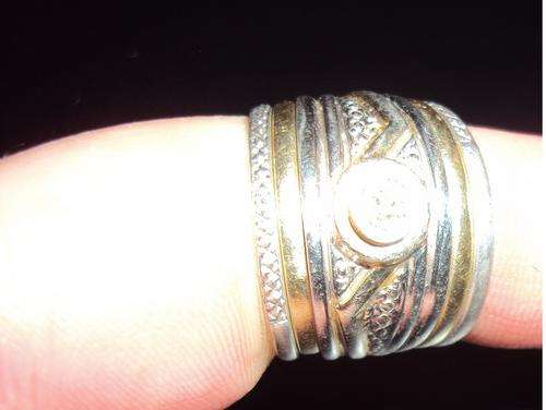 white 9carat genuine gold 5 piece rings grams 7.89 gram