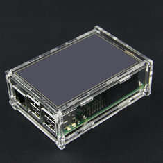3.5 Inch TFT LCD Display + DIY Acrylic Case For Raspberry Pi 2/B+