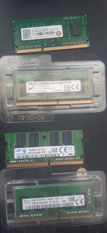 DDR4 x3 4gb | DDR4 x1 8gb | DDR3 x1 4gb | DDR3 x1 2gb + x2 500gb 2.5" HDD