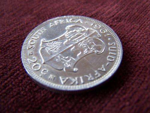 1961 Silver SUID AFRIKA 20c