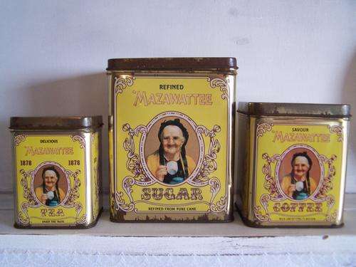 MAZAWATTEE Tin Canisters SET