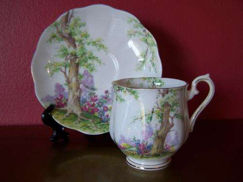 Royal Albert Coffee duo "Greenwood Tree"