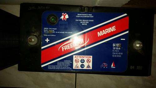 Freedom Marine 64 105V Maintenance Free Lead-Calcium Battery, 12v 105AH