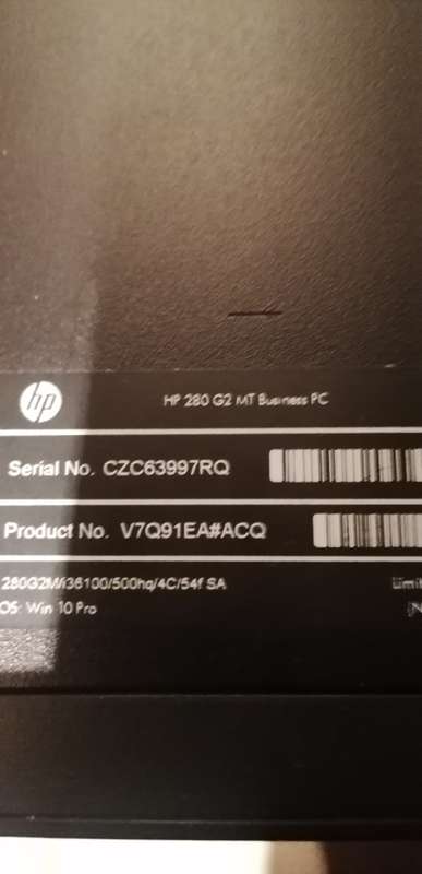 HP 280 G2 MT Business PC
