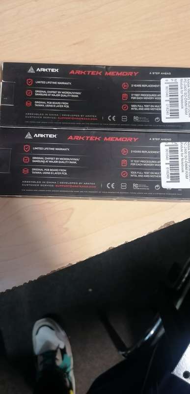Gaming Arktek 8GB (2 x 8GB) DDR4-2400MHz  Black and Red Laptop Memory8GB DDR4 PC-2400 Worth R2000
