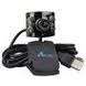 USB Webcam (Chrome and Black) with LEDs