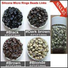 SILICON MICRO RINGS (100) IN A TUB FOR HAIR EXTENSIONS