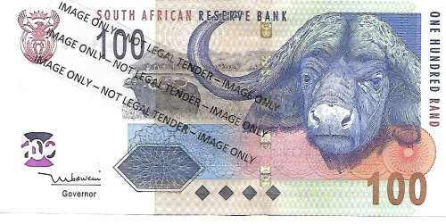 R1 AUCTION-TT MBOWENI-R100 AA NOTE- EXCELLENT CONDITION-RARE-2ND ISSUE UNC