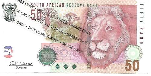 R1 AUCTION-GILL MARCUS- R50 NOTE AA - RARE- 1ST ISSUE -UNC