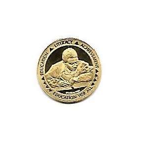 FNB 1/10 GOLD 24 CRT NELSON MANDELA - EDUCATION FOR ALL