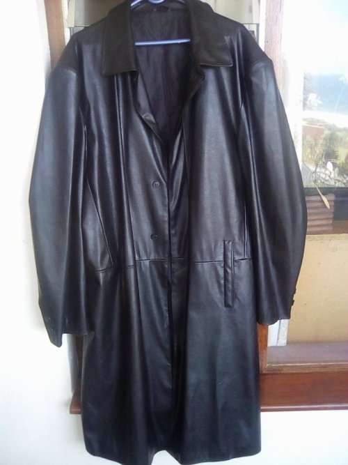 Genuine Leather Trench Coat Jacket