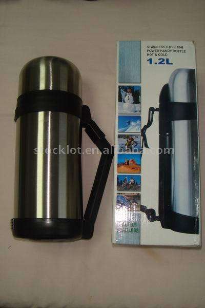 " 2 ON AUCTION " 1.2 L STAINLESS STEEL FLASK